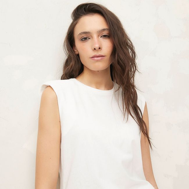 AMERICANINO - Polera Algodón Sin Mangas Mujer Americanino