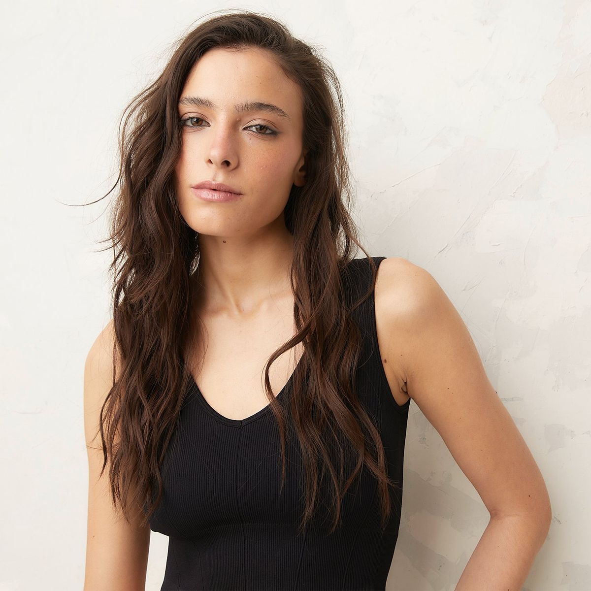 AMERICANINO - Crop Top Sin Mangas Mujer Americanino