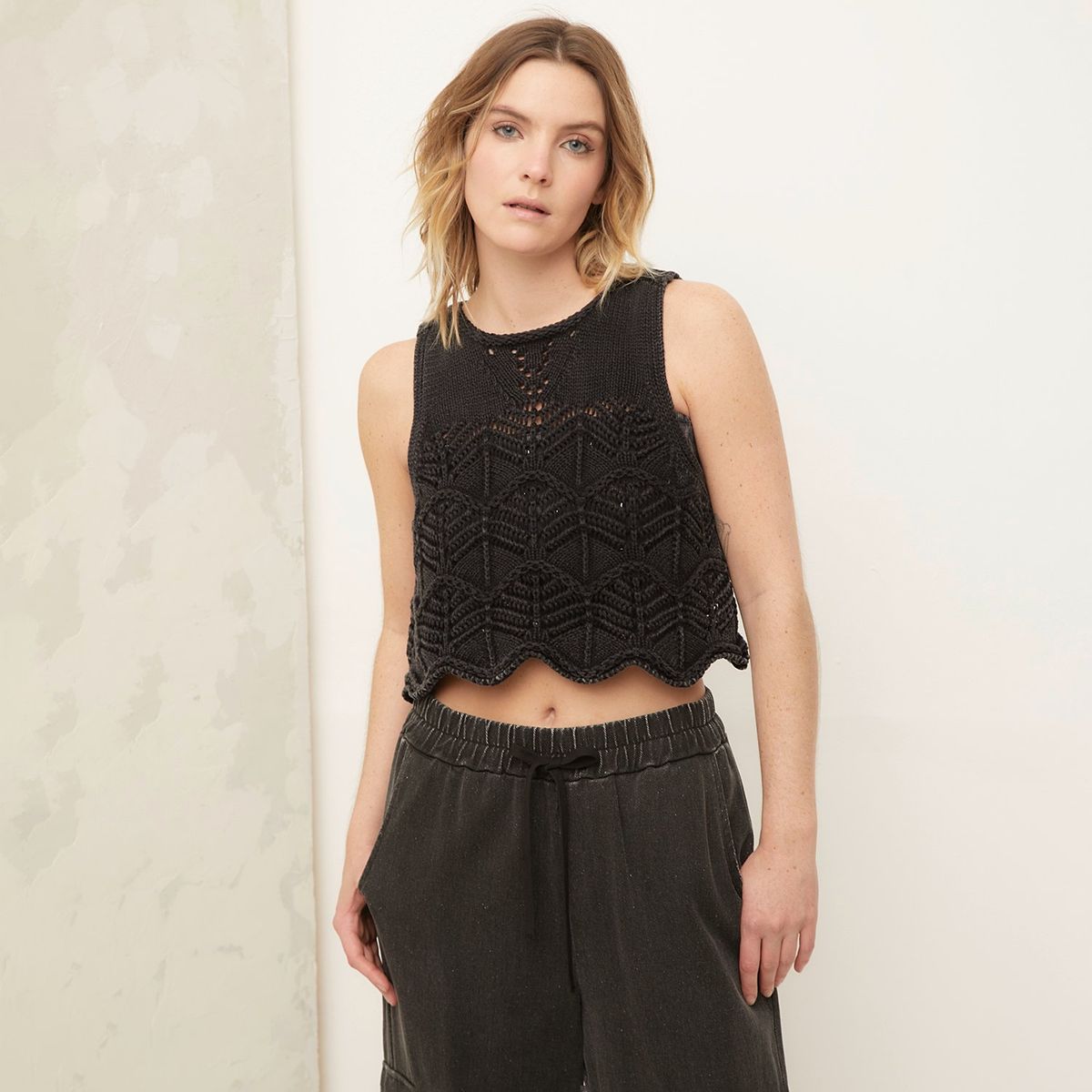 AMERICANINO - Polera Algodón Sin Manga Mujer Americanino