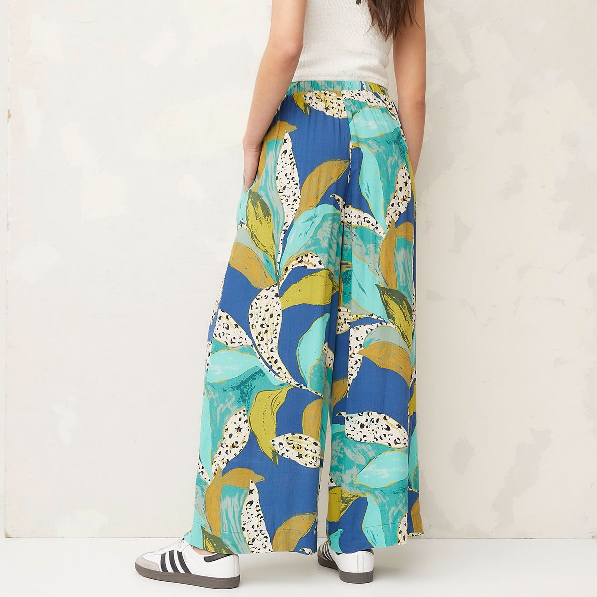 AMERICANINO - Pantalón Americanino Wide Leg Tiro Alto con Diseño