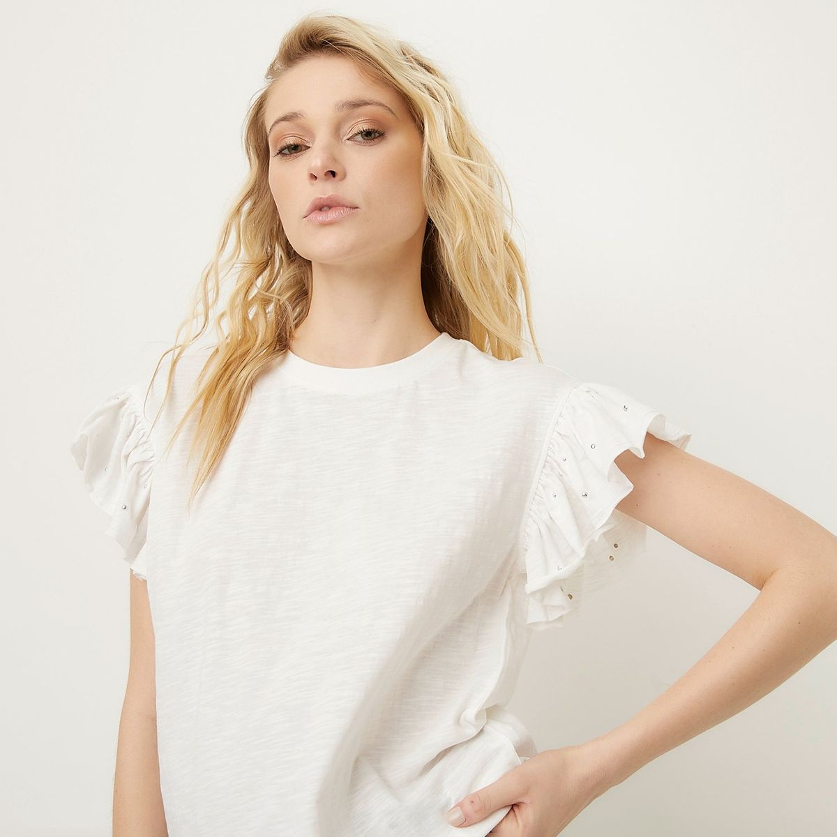 AMERICANINO - Polera Americanino Algodón Manga Corta Mujer