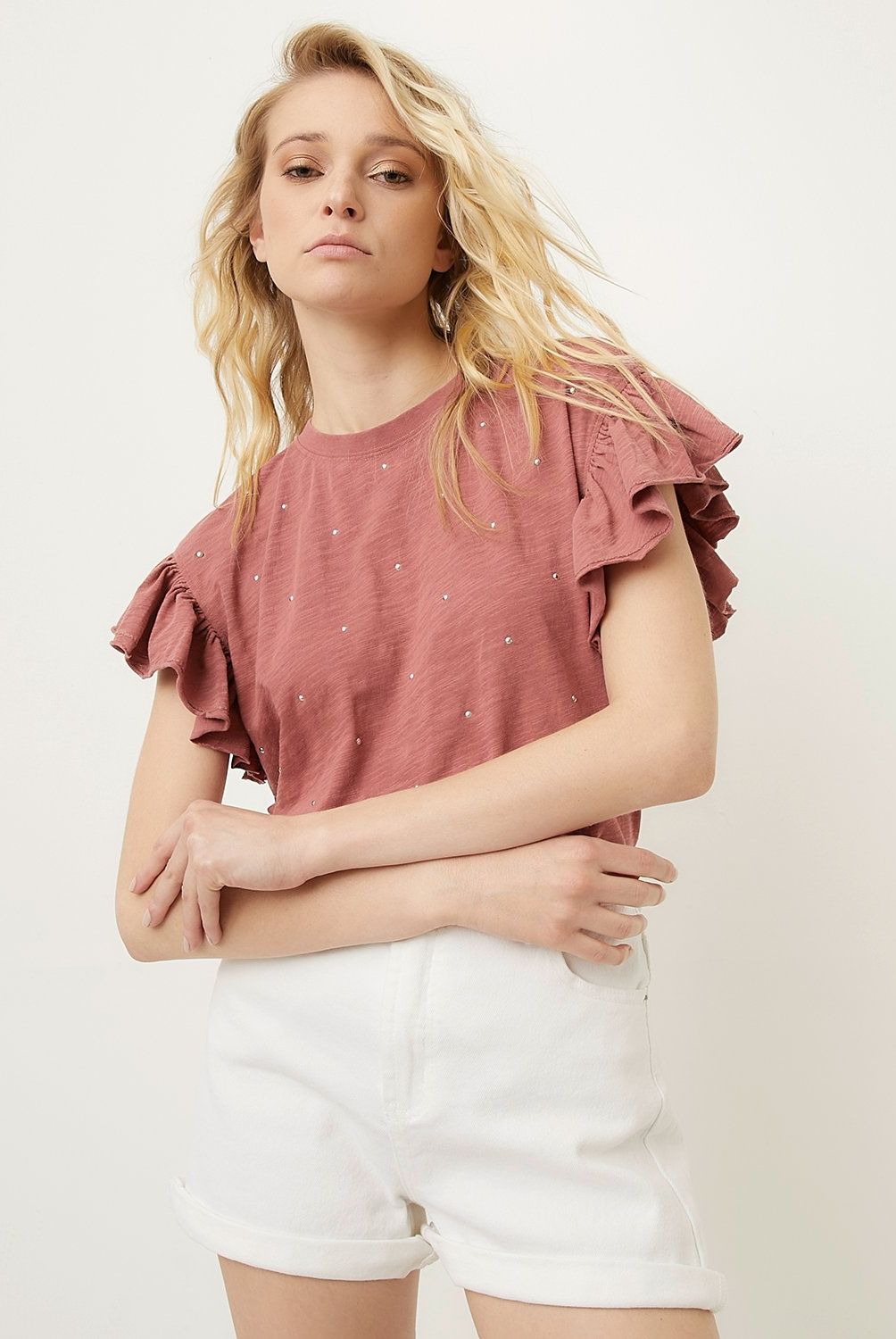 AMERICANINO - Polera Americanino Algodón Manga Corta Mujer