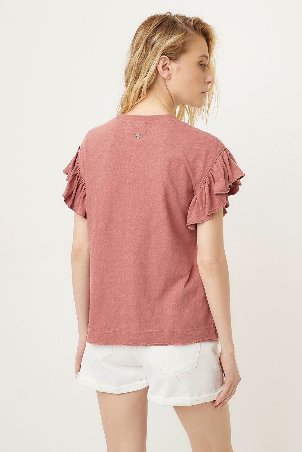 AMERICANINO - Polera Americanino Algodón Manga Corta Mujer