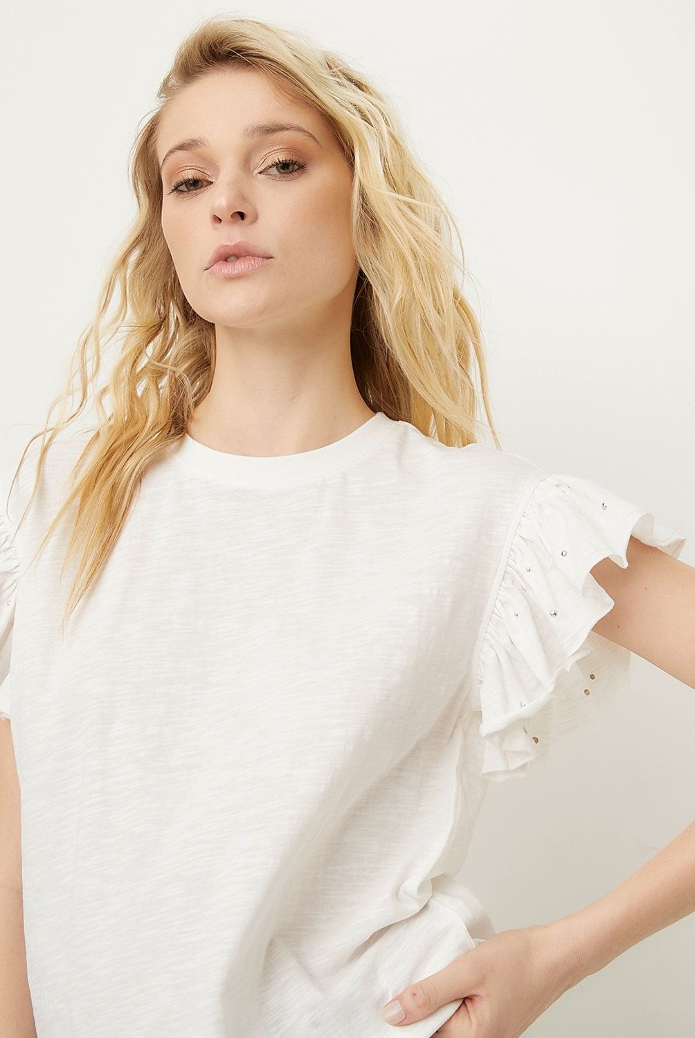 AMERICANINO - Polera Americanino Algodón Manga Corta Mujer