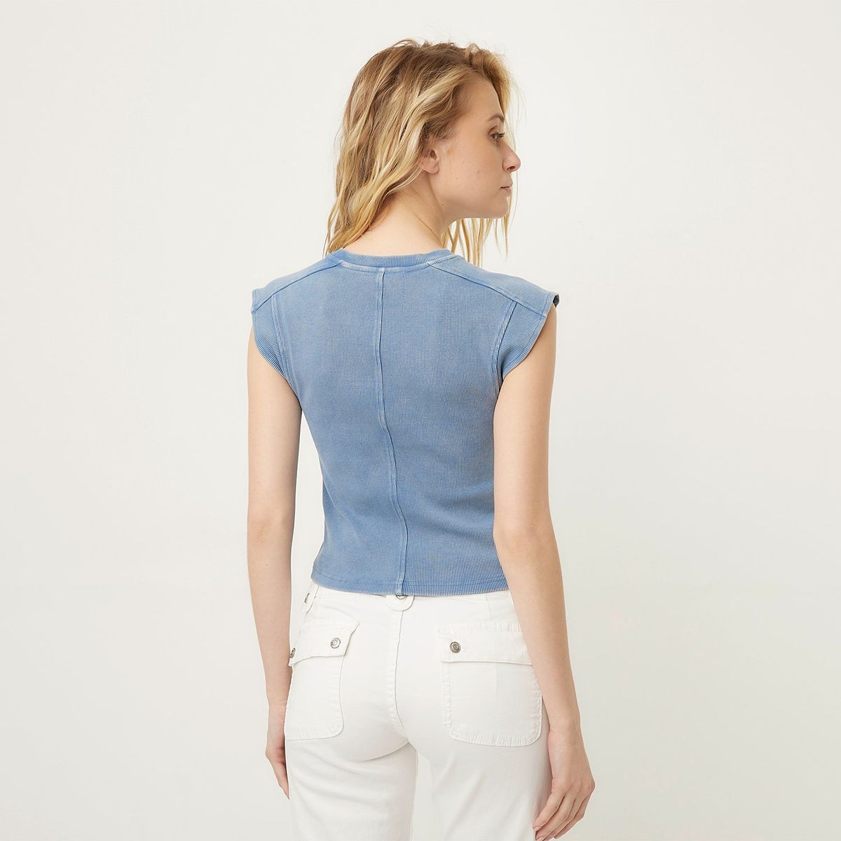 AMERICANINO - Polera Algodón Sin Manga Mujer Americanino