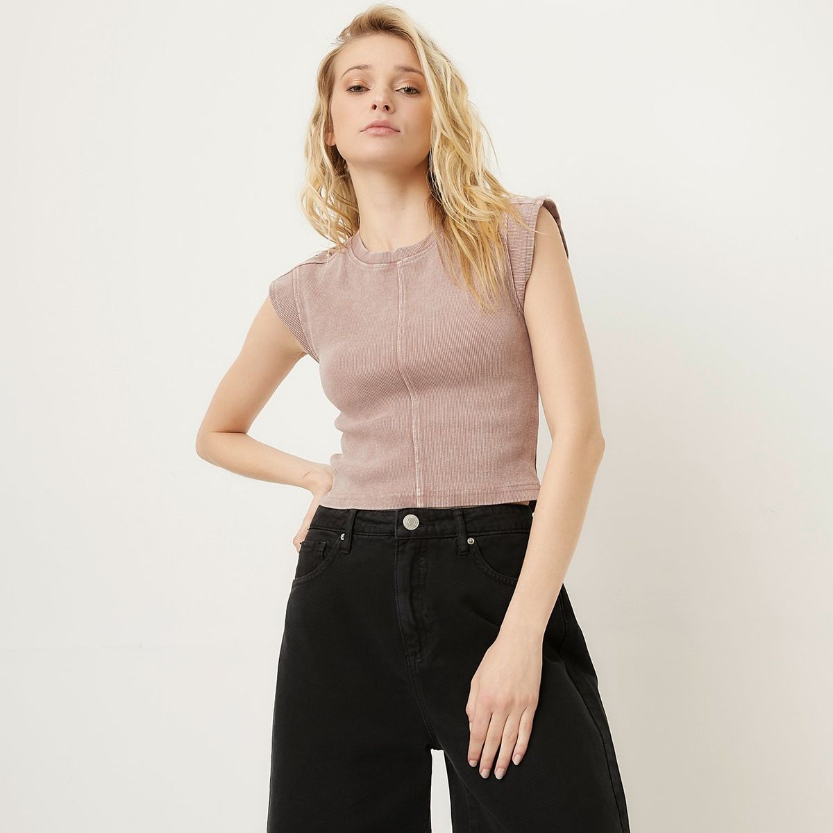 AMERICANINO - Polera Algodón Sin Manga Mujer Americanino