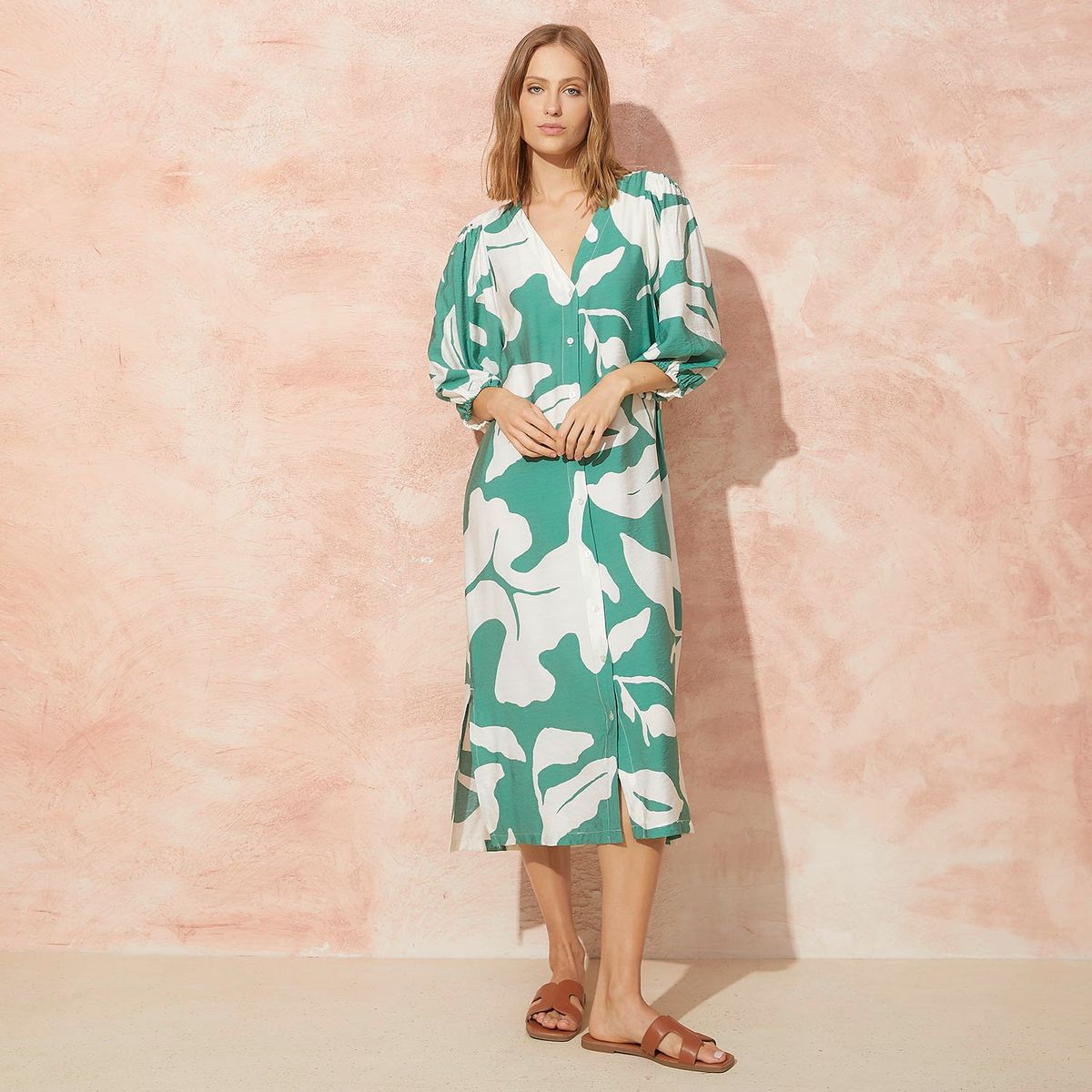 BASEMENT - Vestido Basement Mini Casual Mujer Viscosa y