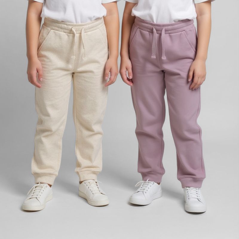 YAMP - Pack 2 Pantalones Buzo Afranelado Niña Yamp Jogger