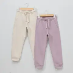 YAMP - Pack 2 Pantalones De Buzo Afranelado Niña