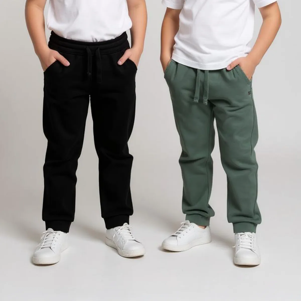 YAMP - Pack 2 Pantalones de Buzo Afranelados Niño Yamp