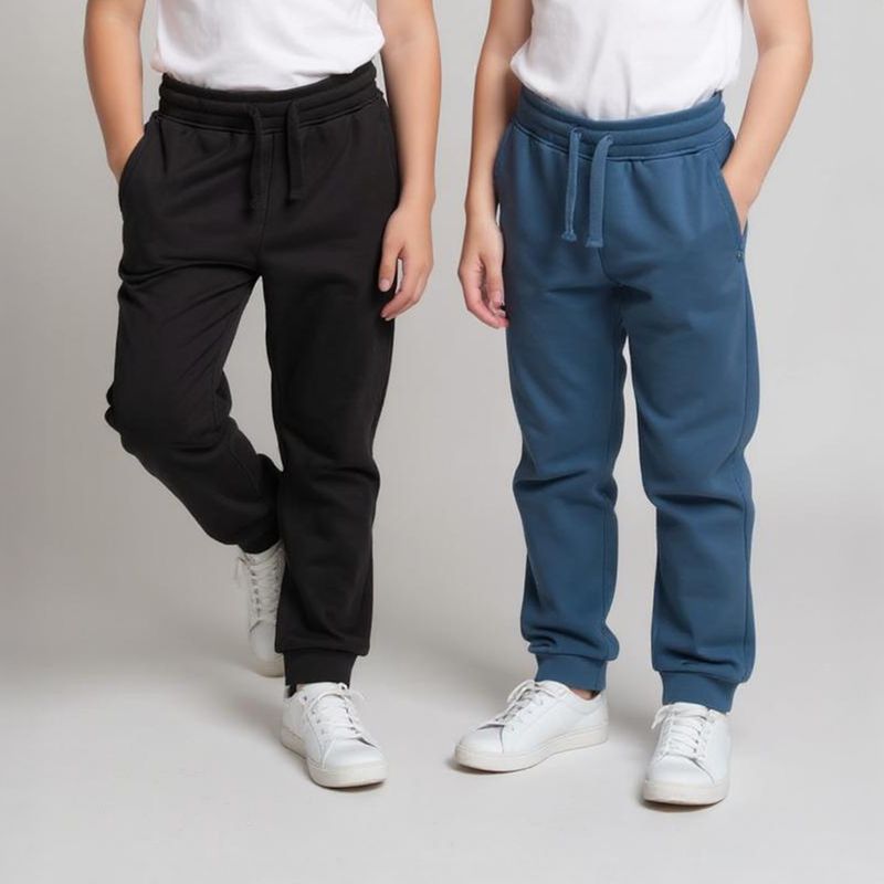 YAMP - Pack 2 Pantalones de Buzo Afranelados Niño Yamp