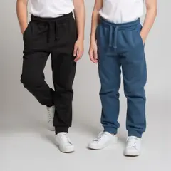 YAMP - Pack 2 Pantalones de Buzo Afranelados Polialgodón Niño