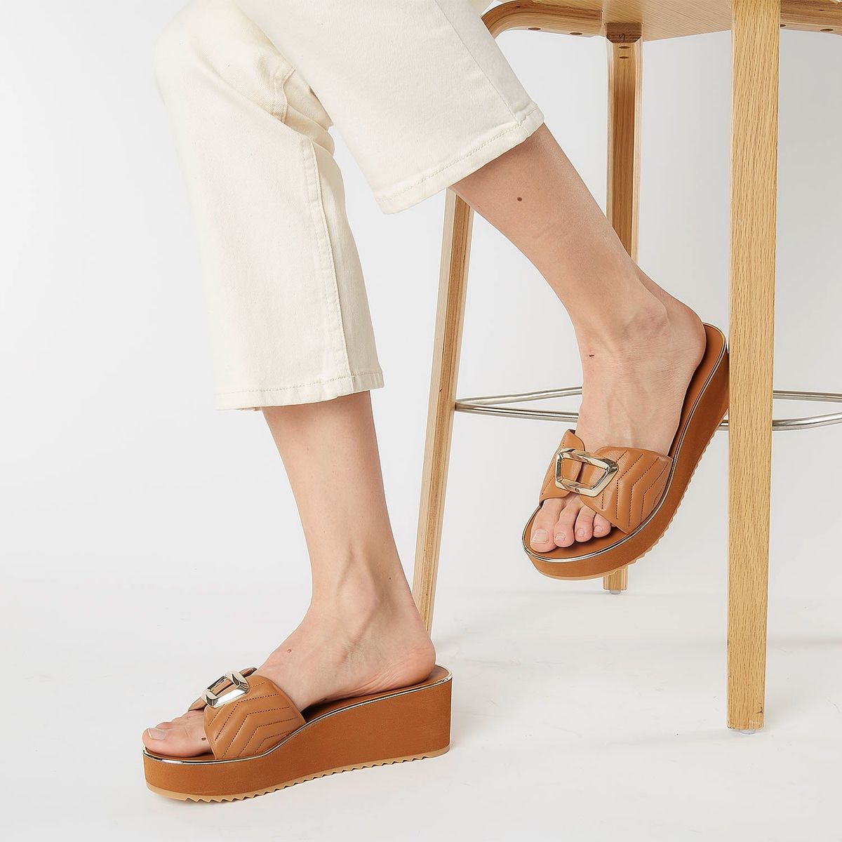 APOLOGY - Sandalia Mujer Café Apology