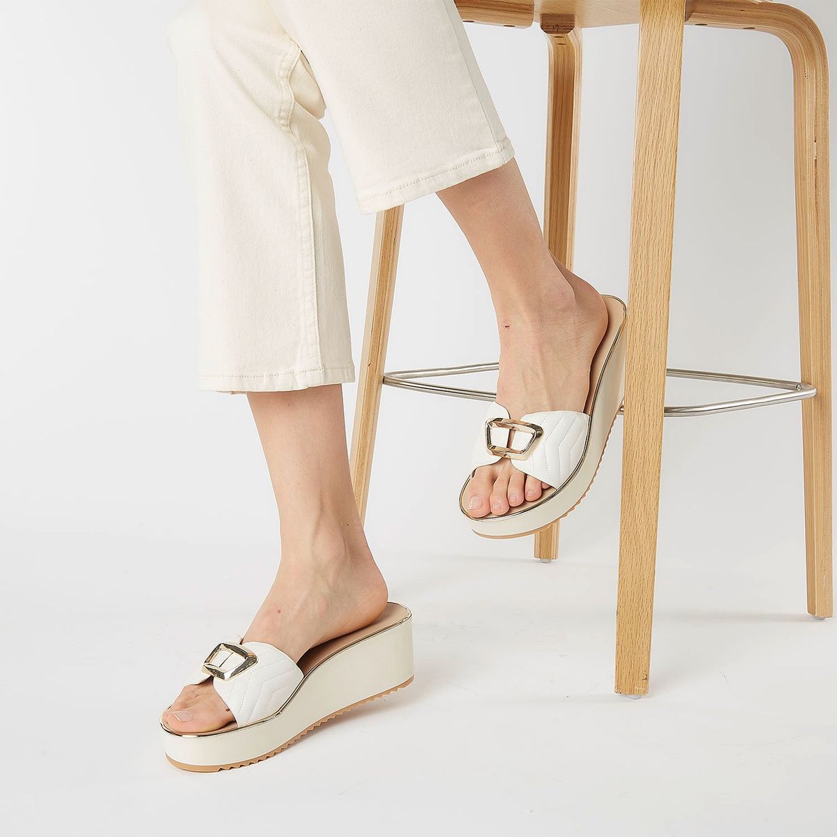 APOLOGY - Sandalia Mujer Blanco Apology