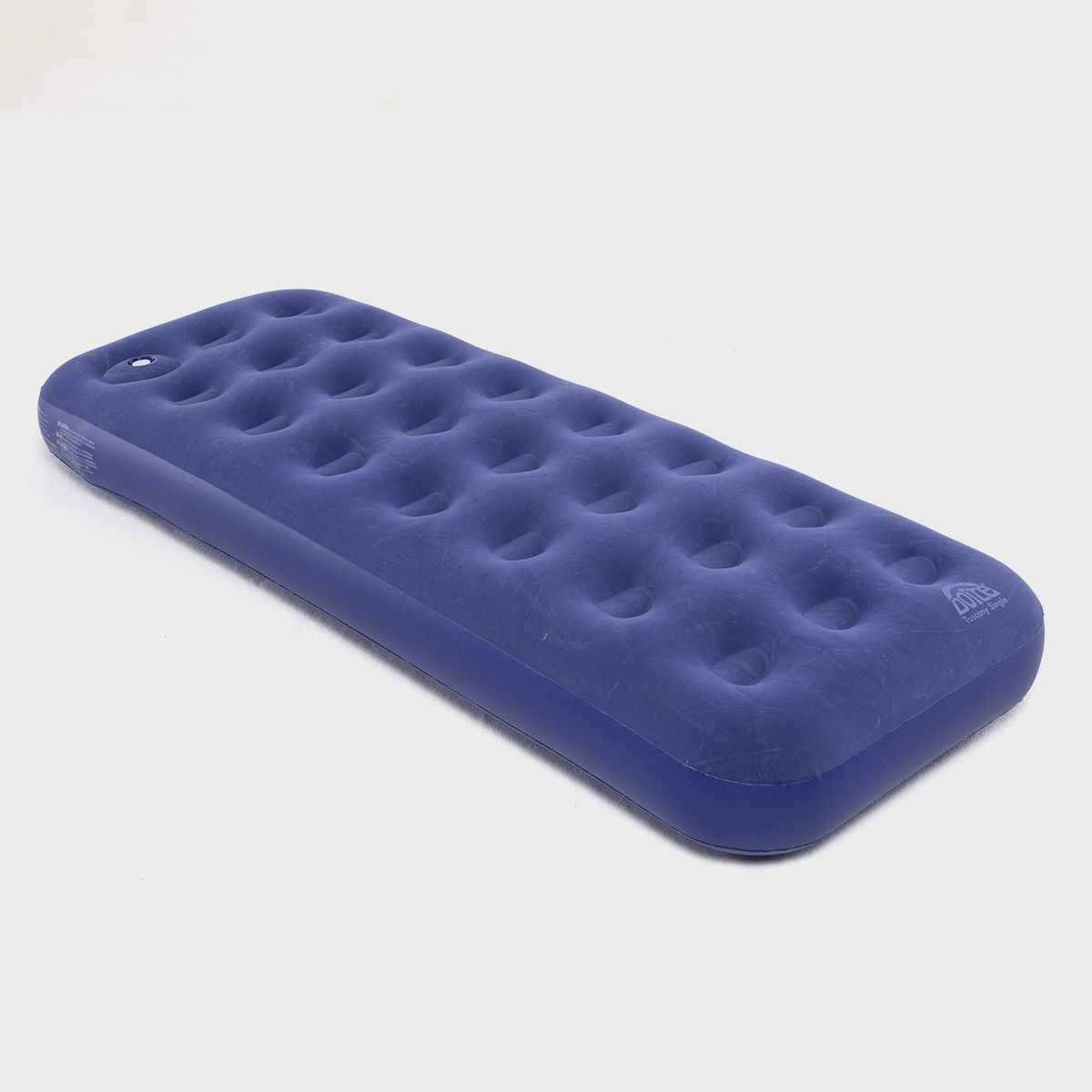 DOITE - Colchón Inflable Tuscany Single 1 Plaza Inflador De Pie Azul Doite