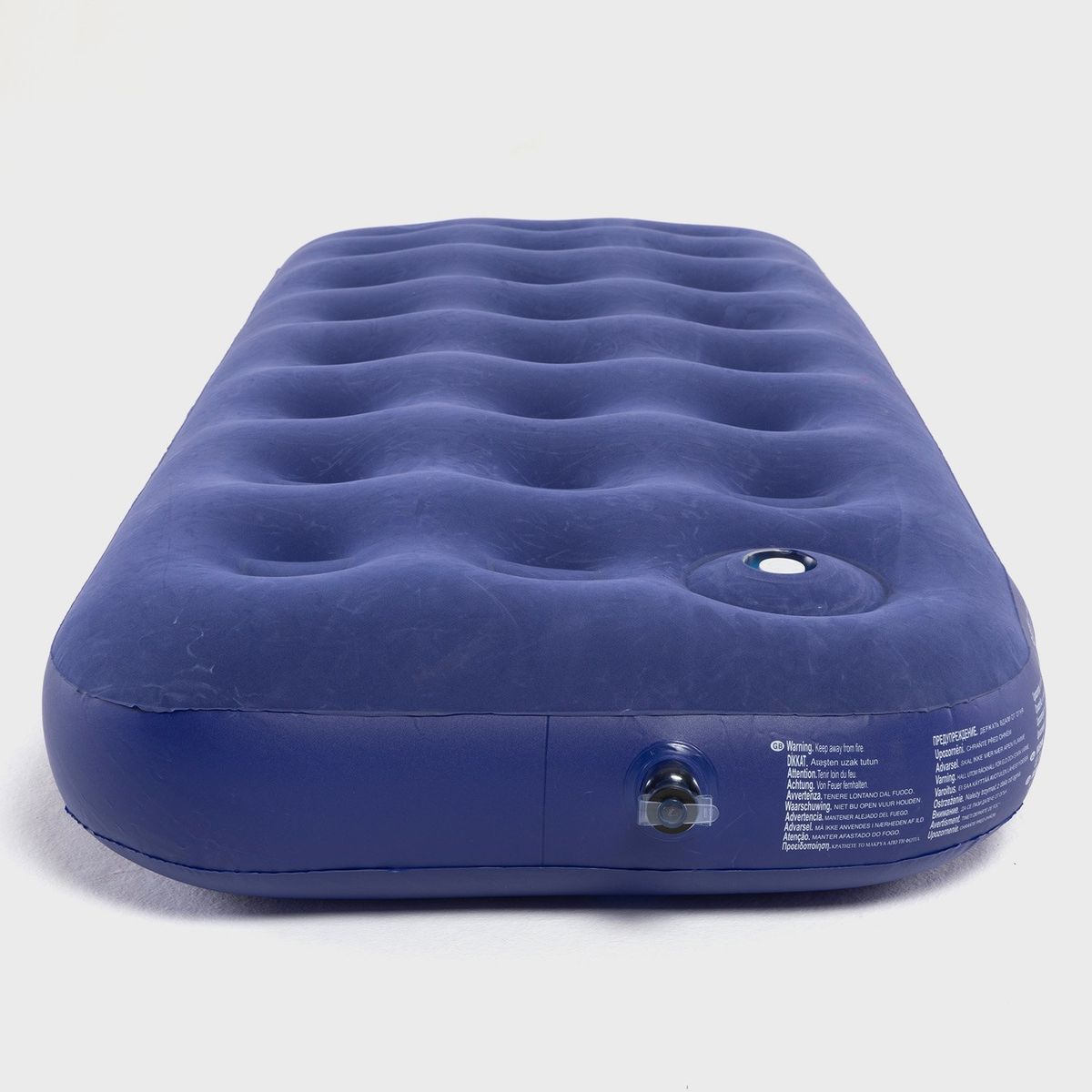 DOITE - Colchón Inflable Tuscany Single 1 Plaza Inflador De Pie Azul Doite