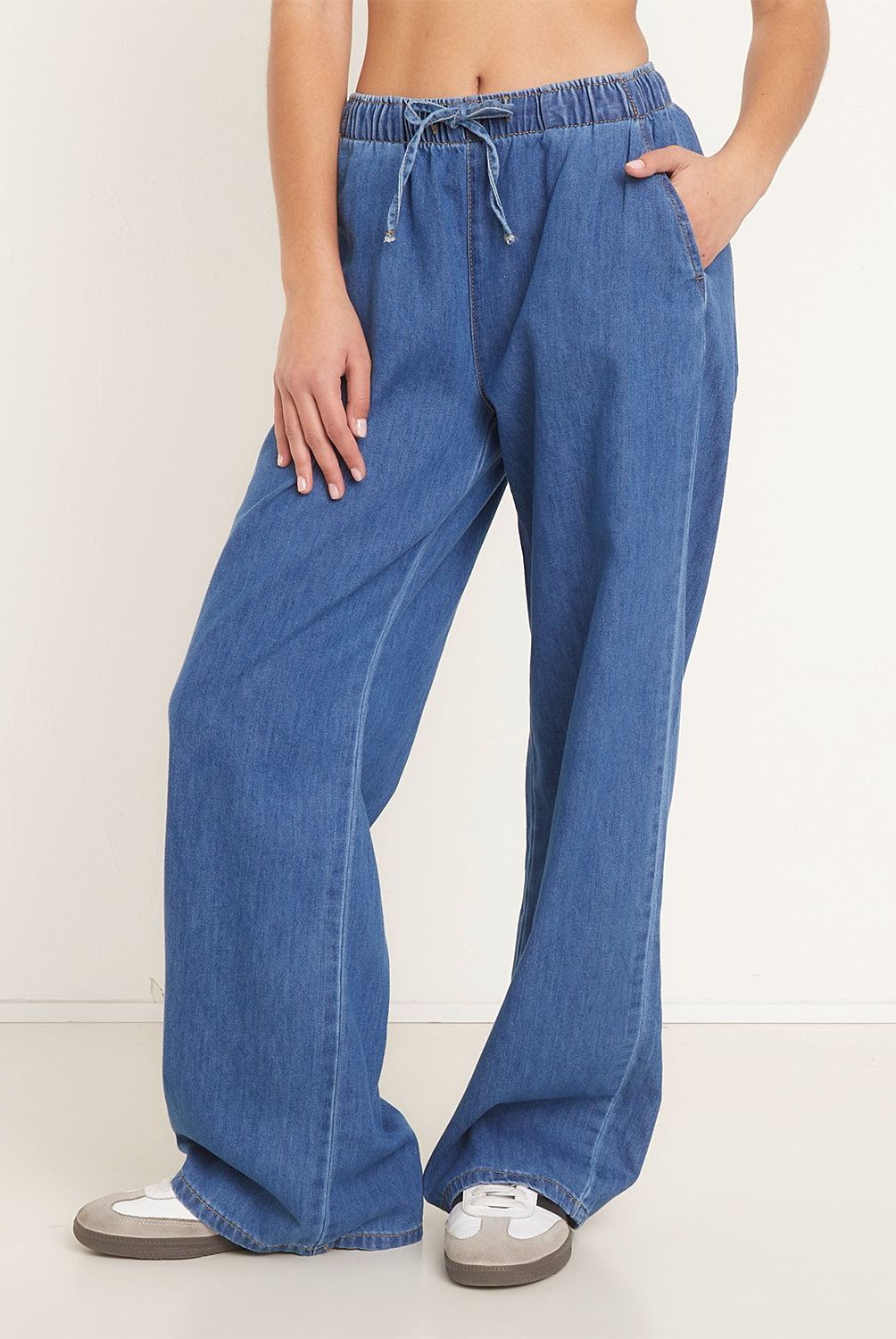 SYBILLA - Jeans Pijamero Wide Leg Sybilla Algodón Mujer