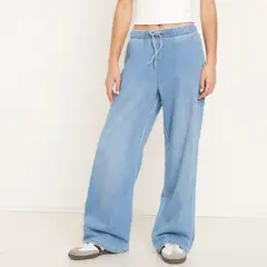 SYBILLA - Jeans Pijamero Wide Leg Algodón Mujer