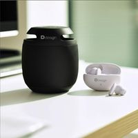 Parlante y Audífonos Bluetooth Portátil Blanco