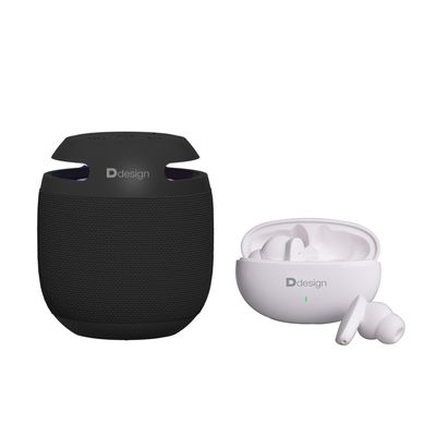 Imagen 2 del producto Parlante y Audífonos Bluetooth Portátil Blanco