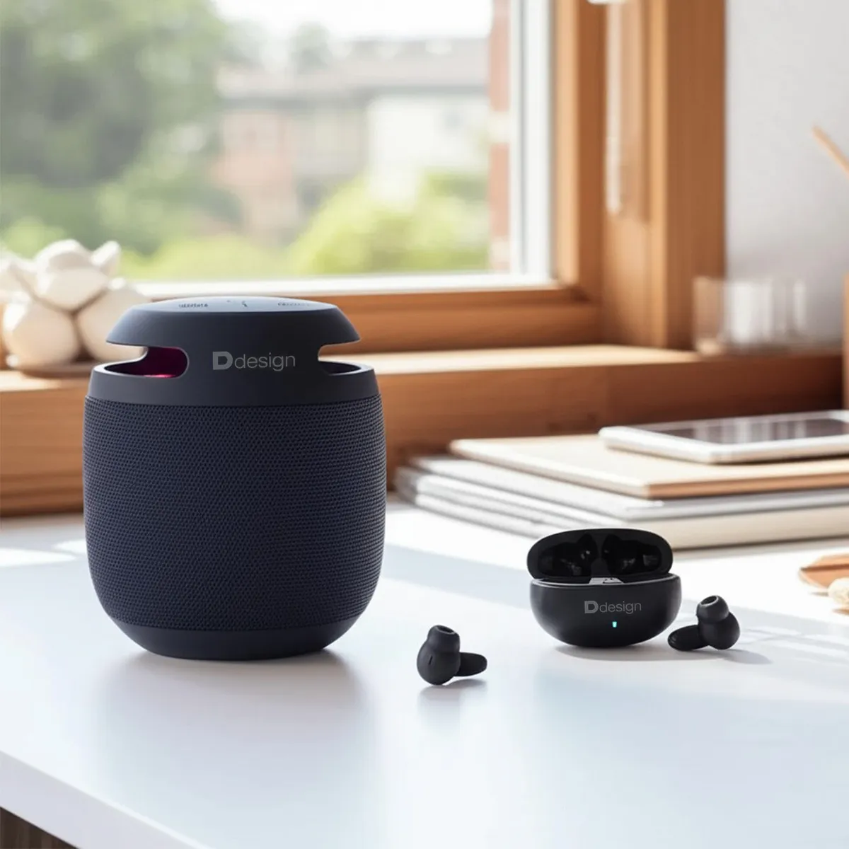 DDESIGN - Parlante y Audífonos Bluetooth Ddesign DDP-PKSOUND-NN Negros