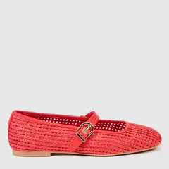 BASEMENT - Ballerina Casual Mujer Rojo