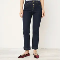 ELLE - Jeans Flare Tiro Medio Mujer