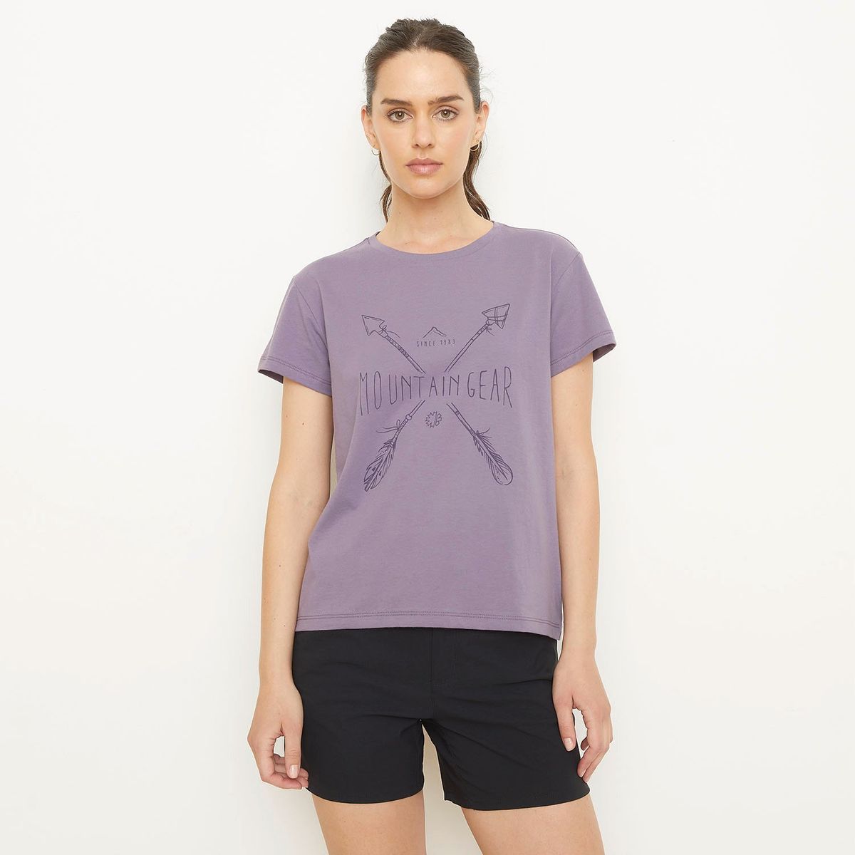 MOUNTAIN GEAR - Polera Mujer Mountain Gear Algodón Manga Corta