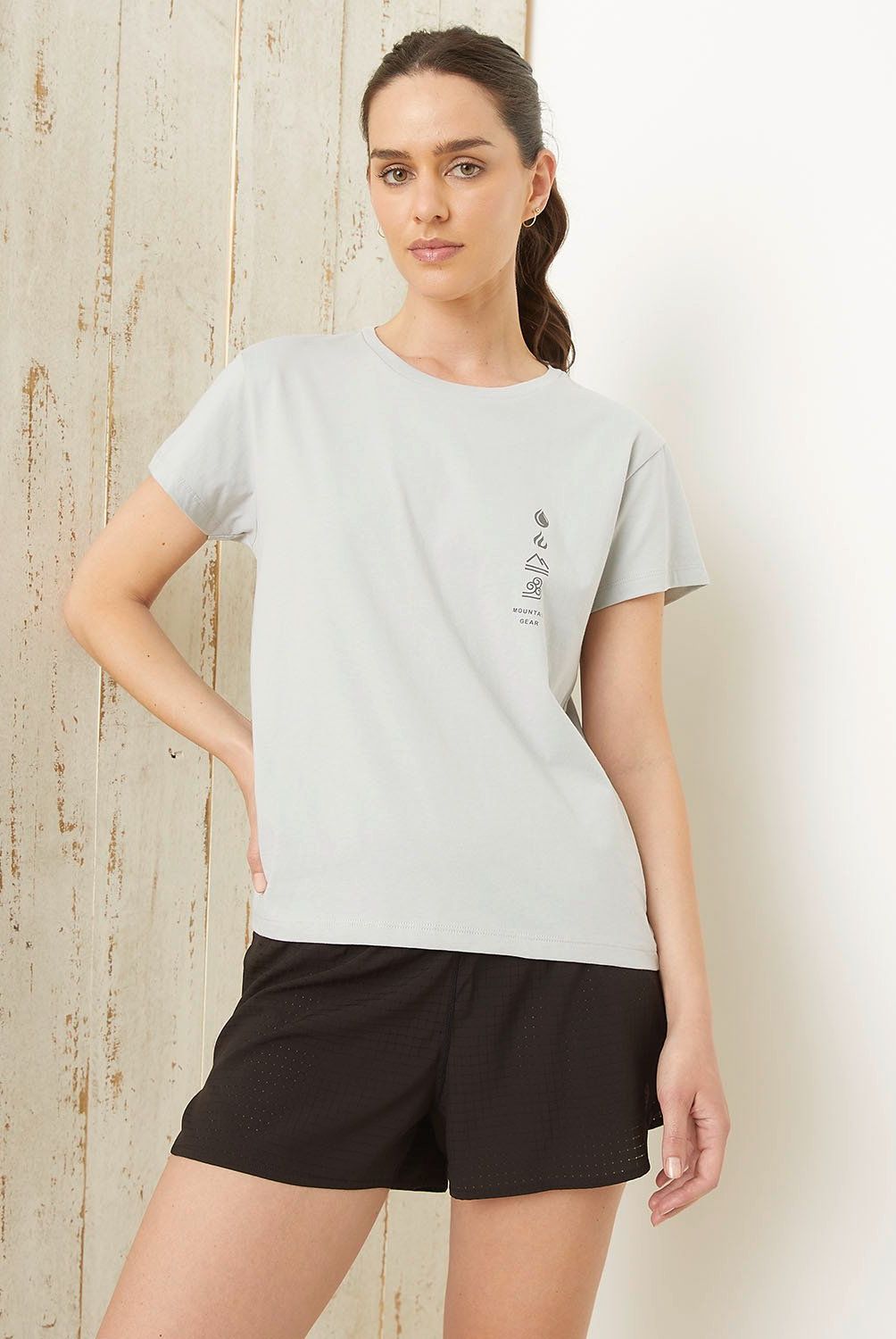 MOUNTAIN GEAR - Polera Mujer Mountain Gear Algodón Manga Corta