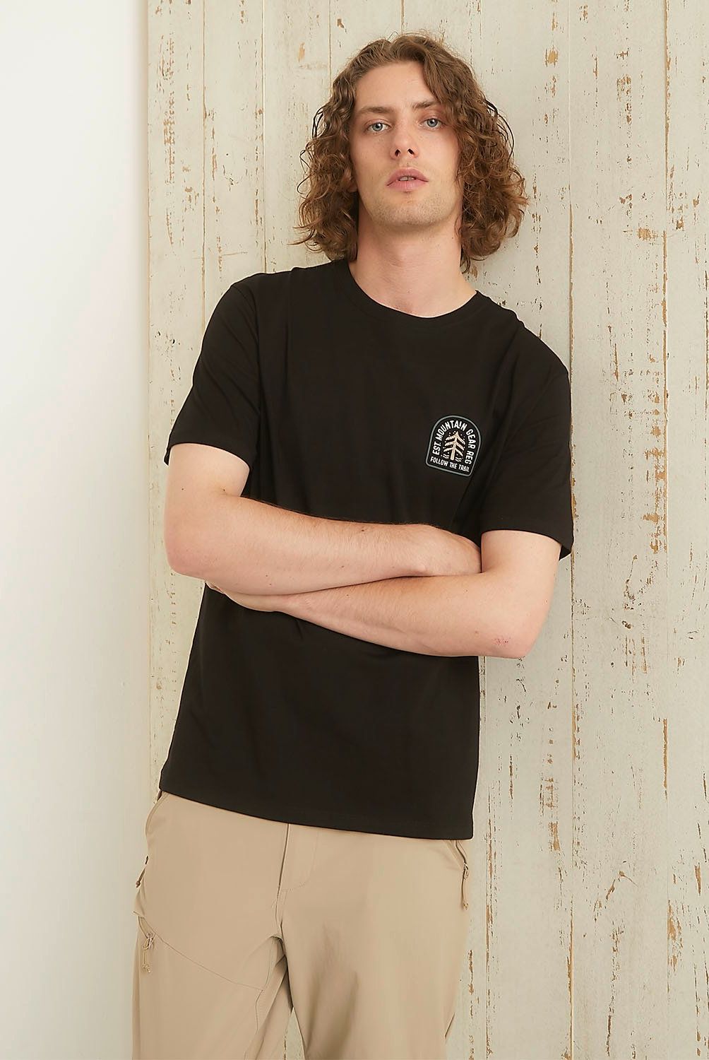 MOUNTAIN GEAR - Polera Manga Corta Algodón Hombre Mountain Gear