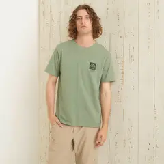 MOUNTAIN GEAR - Polera Deportiva Algodón Manga Corta Hombre