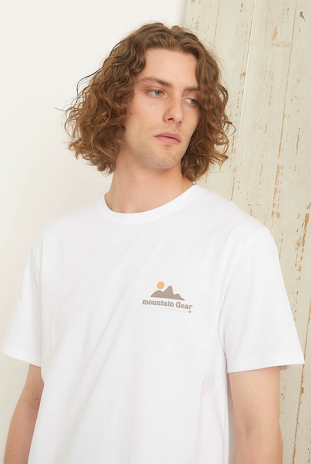 MOUNTAIN GEAR - Polera Deportiva Algodón Mountain Gear Manga Corta Hombre