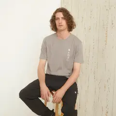MOUNTAIN GEAR - Polera Deportiva Algodón Manga Corta Hombre