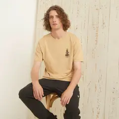 MOUNTAIN GEAR - Polera Deportiva Algodón Manga Corta Hombre