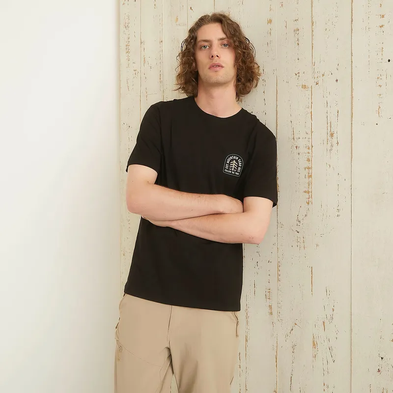 MOUNTAIN GEAR - Polera Deportiva Algodón Mountain Gear Manga Corta Hombre