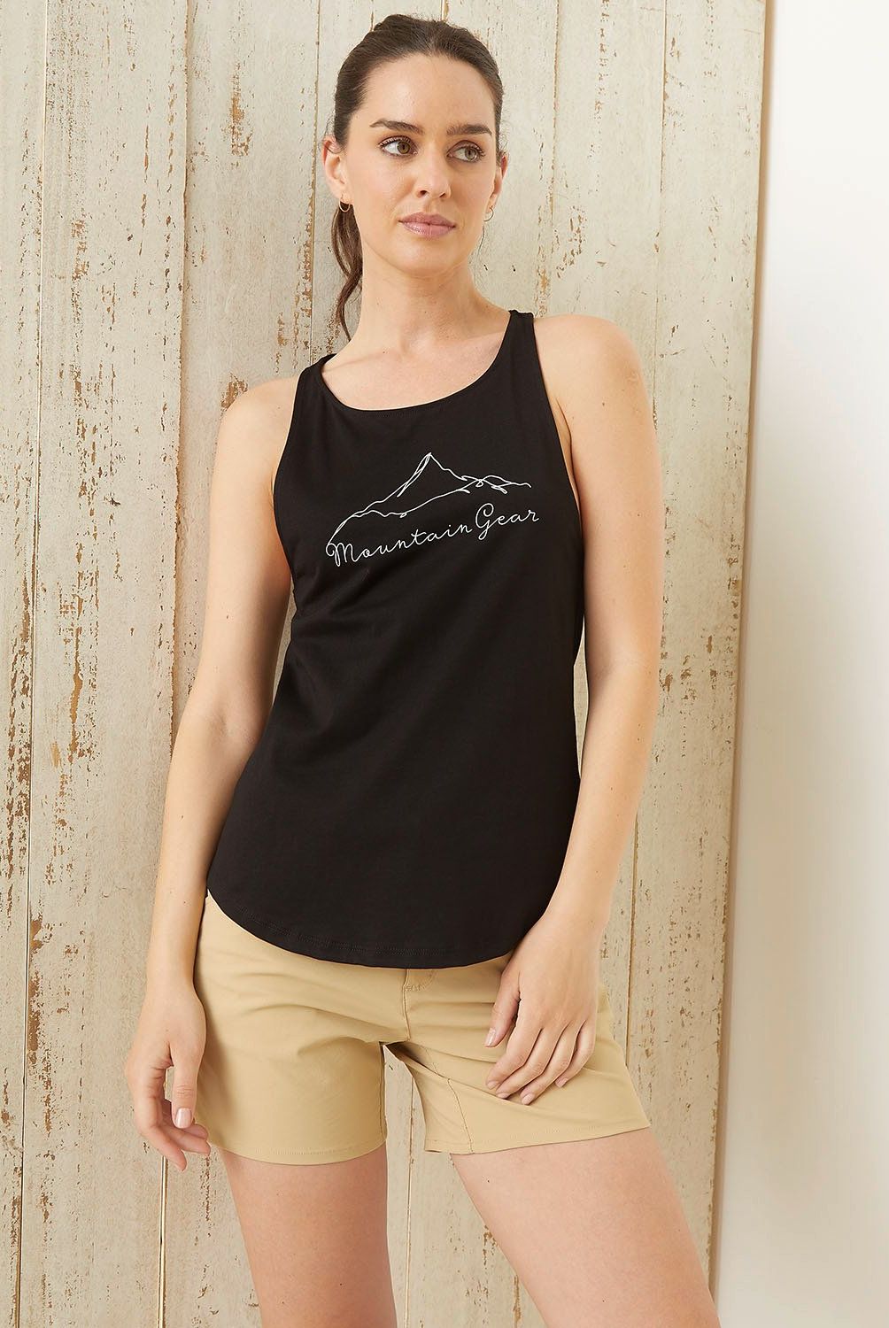 MOUNTAIN GEAR - Polera Sin Mangas Mountain Gear Mujer 100% Algodón