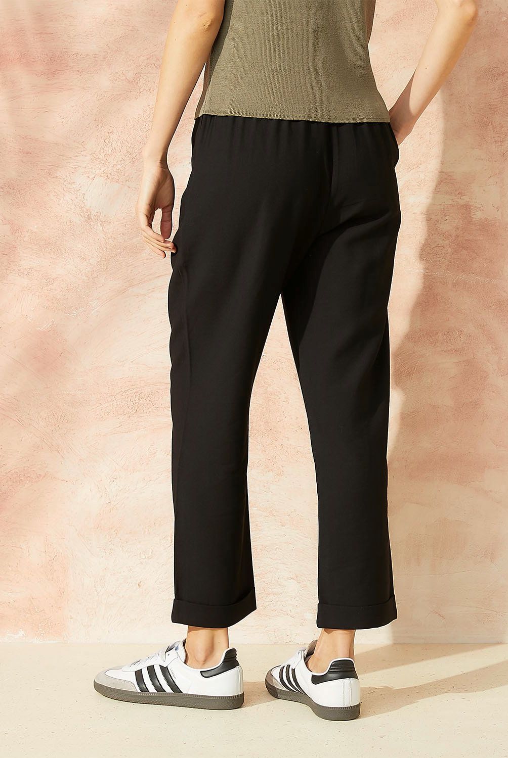 BASEMENT - Pantalón Straight Tiro Alto Mujer Basement