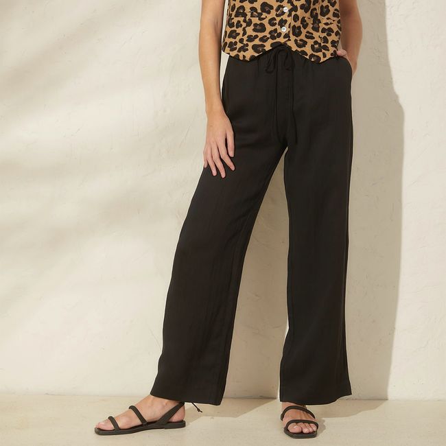 BASEMENT - Pantalón Palazzo Lyocell Mujer Basement