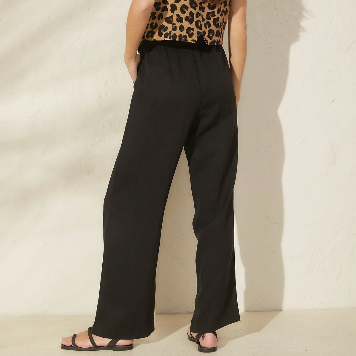 BASEMENT - Pantalón Palazzo Lyocell Mujer Basement