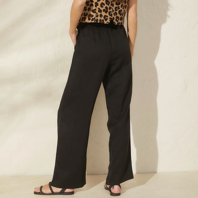 BASEMENT - Pantalón Palazzo Lyocell Mujer Basement
