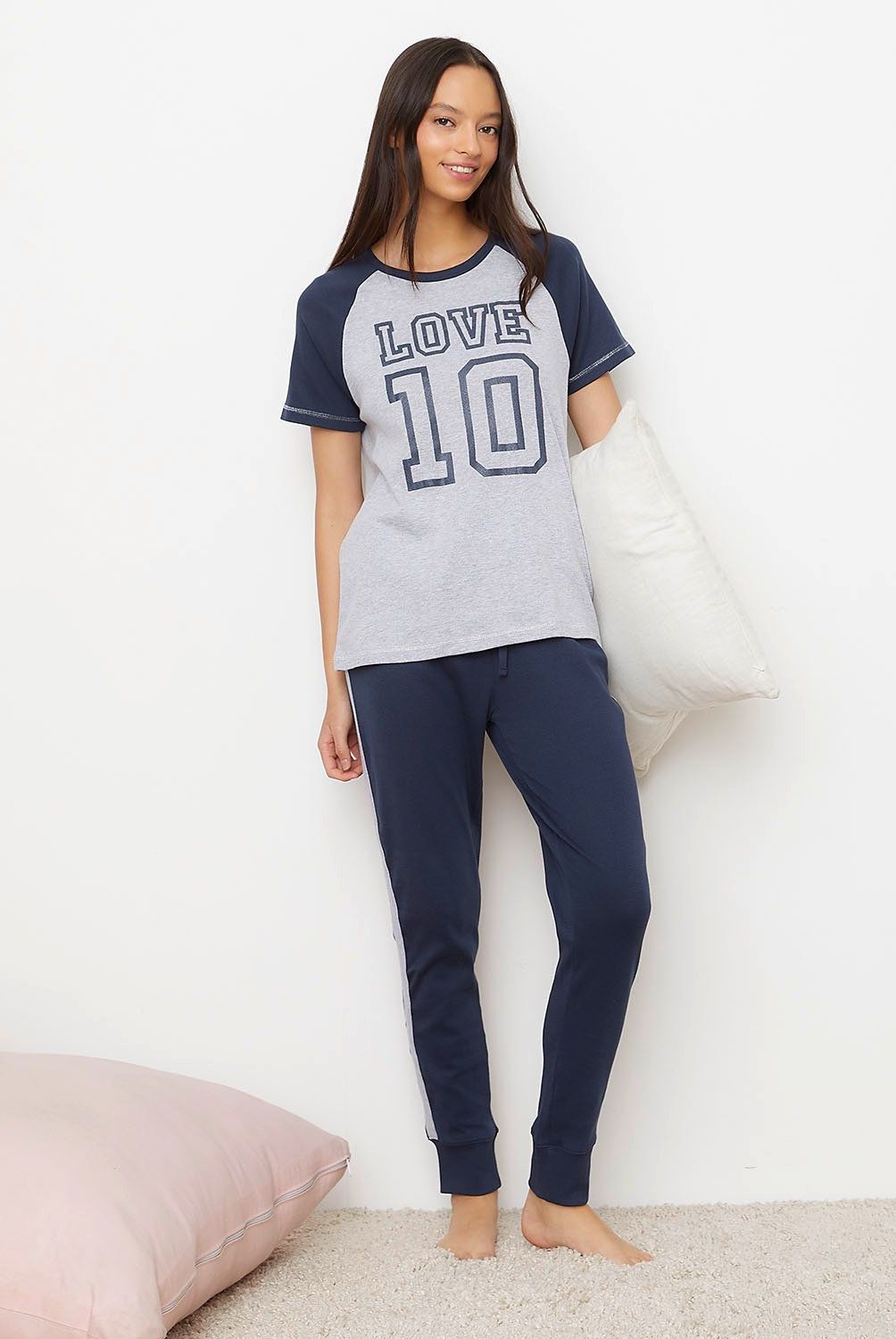 SYBILLA - Pijama Sybilla Manga Corta Algodón Mujer Estampado