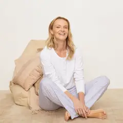 S COCCI - Pijama Mujer Algodón Estampado Flores