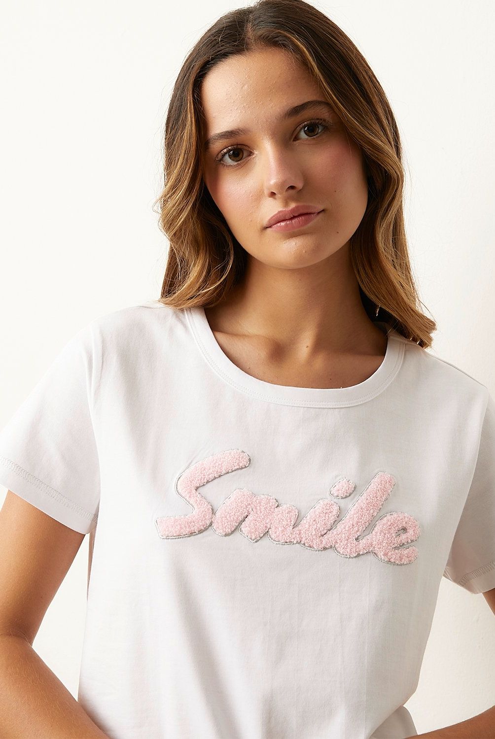 SYBILLA - Polera Pijama Mujer Sybilla Manga Corta Algodón