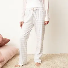SYBILLA - Pantalón Pijama 100% Algodón Mujer Rayas