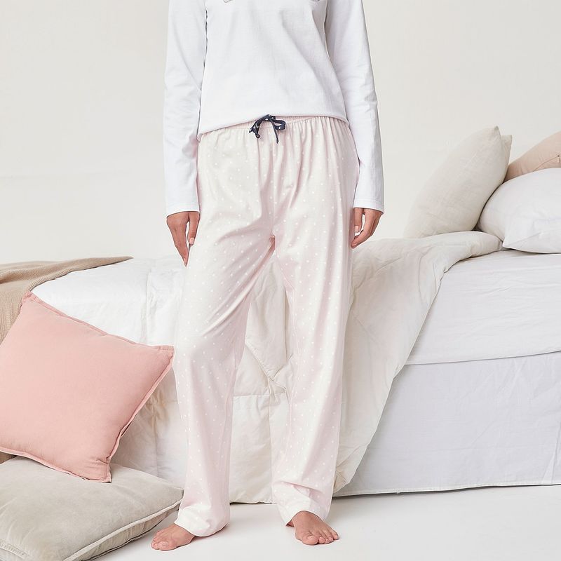 SYBILLA - Pantalón Pijama Sybilla 100% Algodón Mujer Rayas