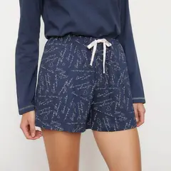 SYBILLA - Short Mujer Algodón Estampado Pijama