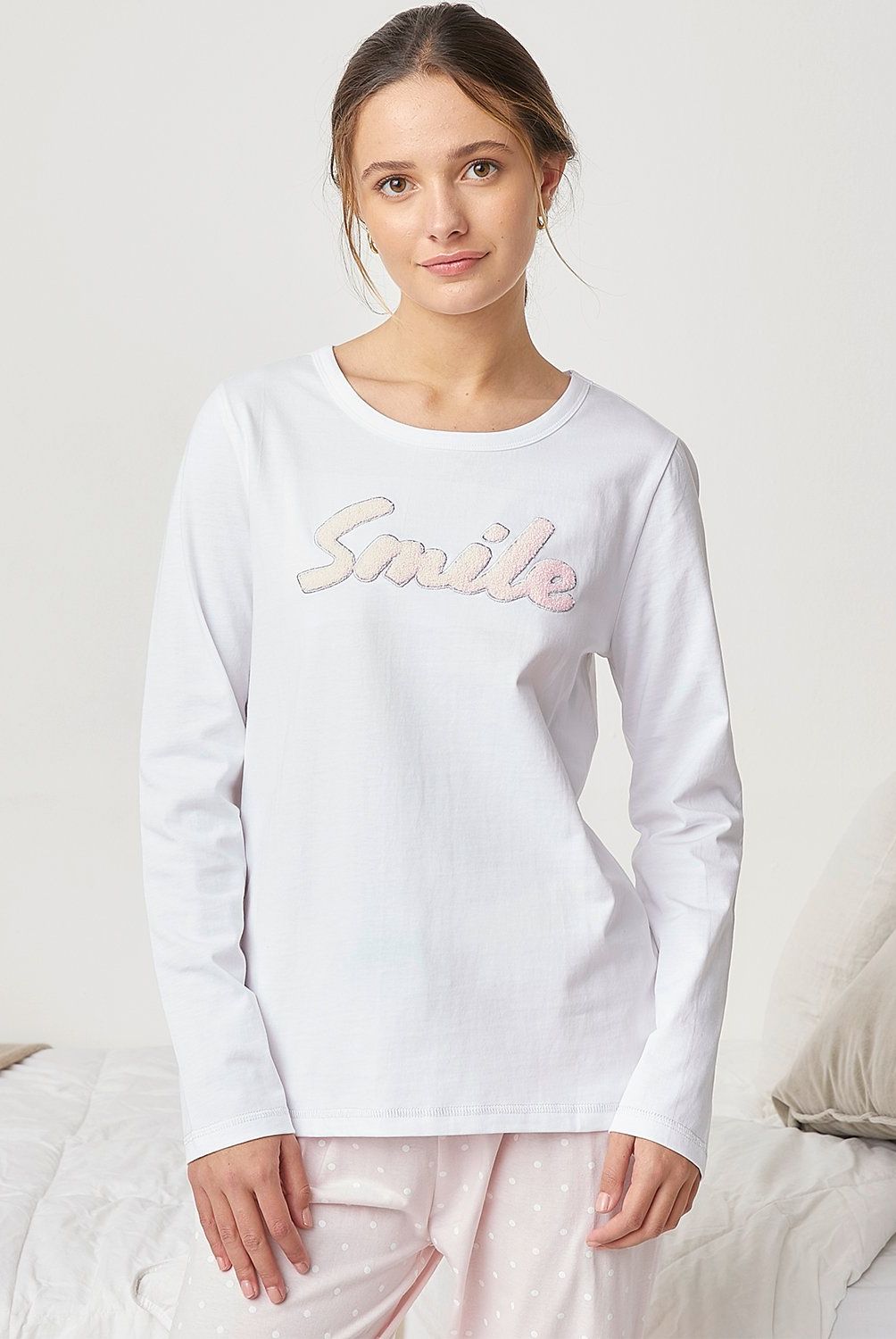SYBILLA - Pijama Sybilla Algodón Mujer Manga Larga