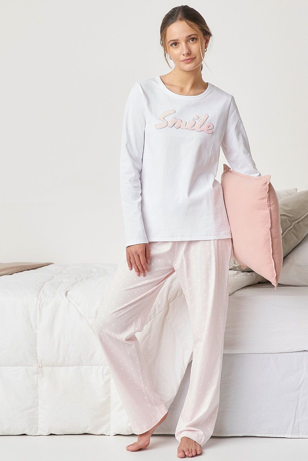 SYBILLA - Pijama Sybilla Algodón Mujer Manga Larga