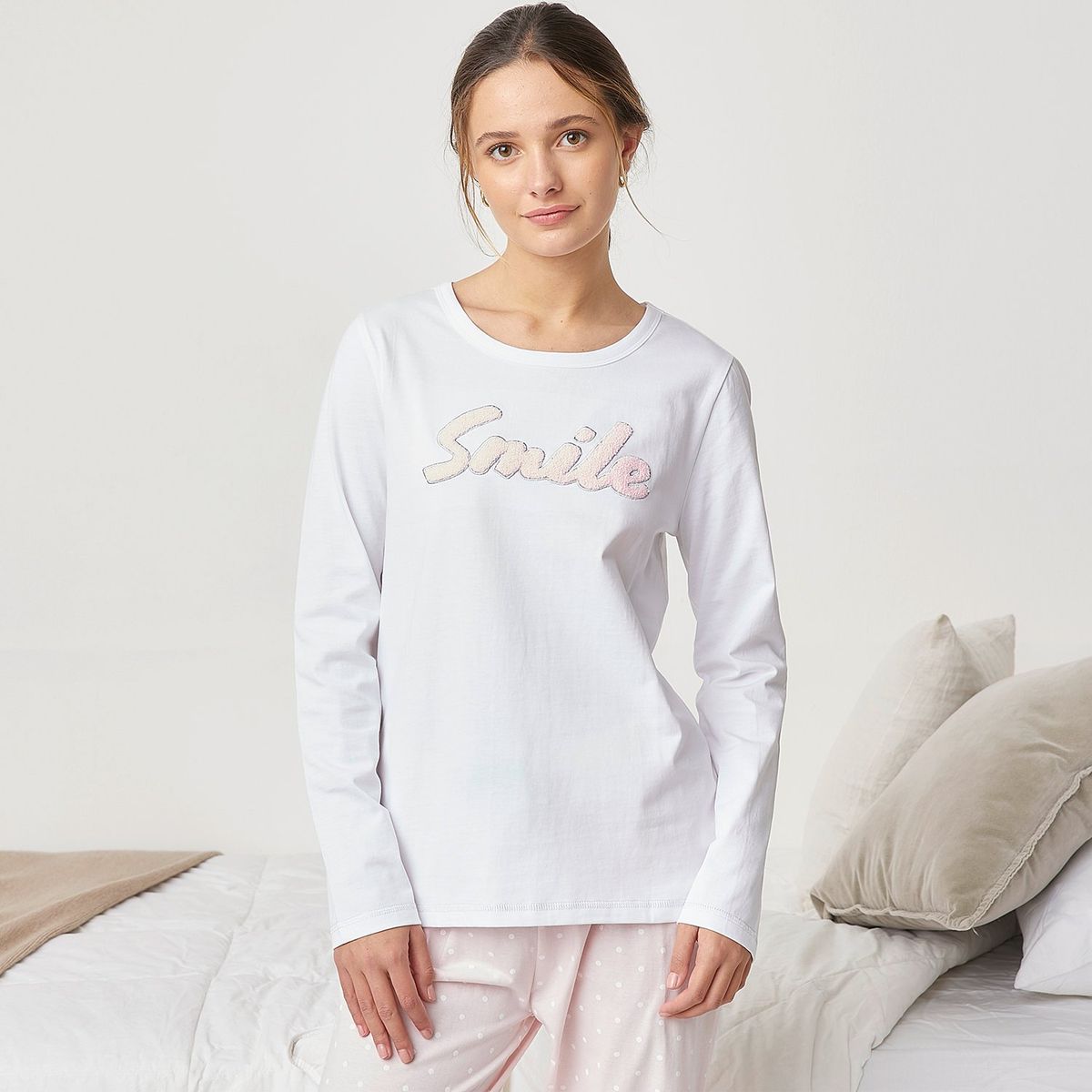 SYBILLA - Polera Sybilla Algodón Mujer Manga Larga