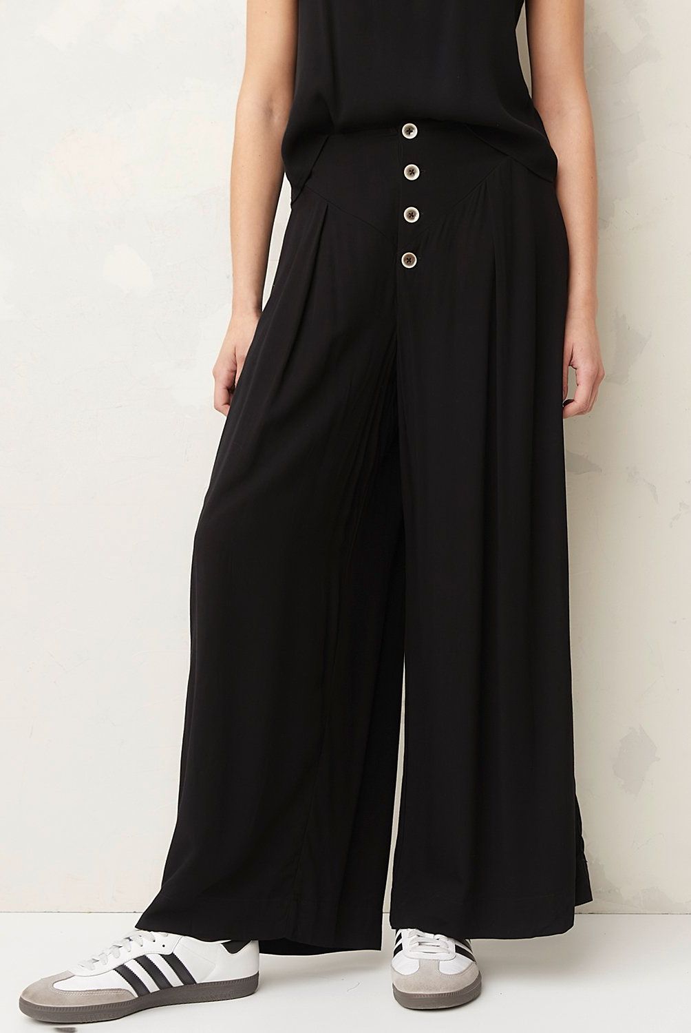 AMERICANINO - Pantalón Americanino Wide Leg Tiro Alto con Diseño